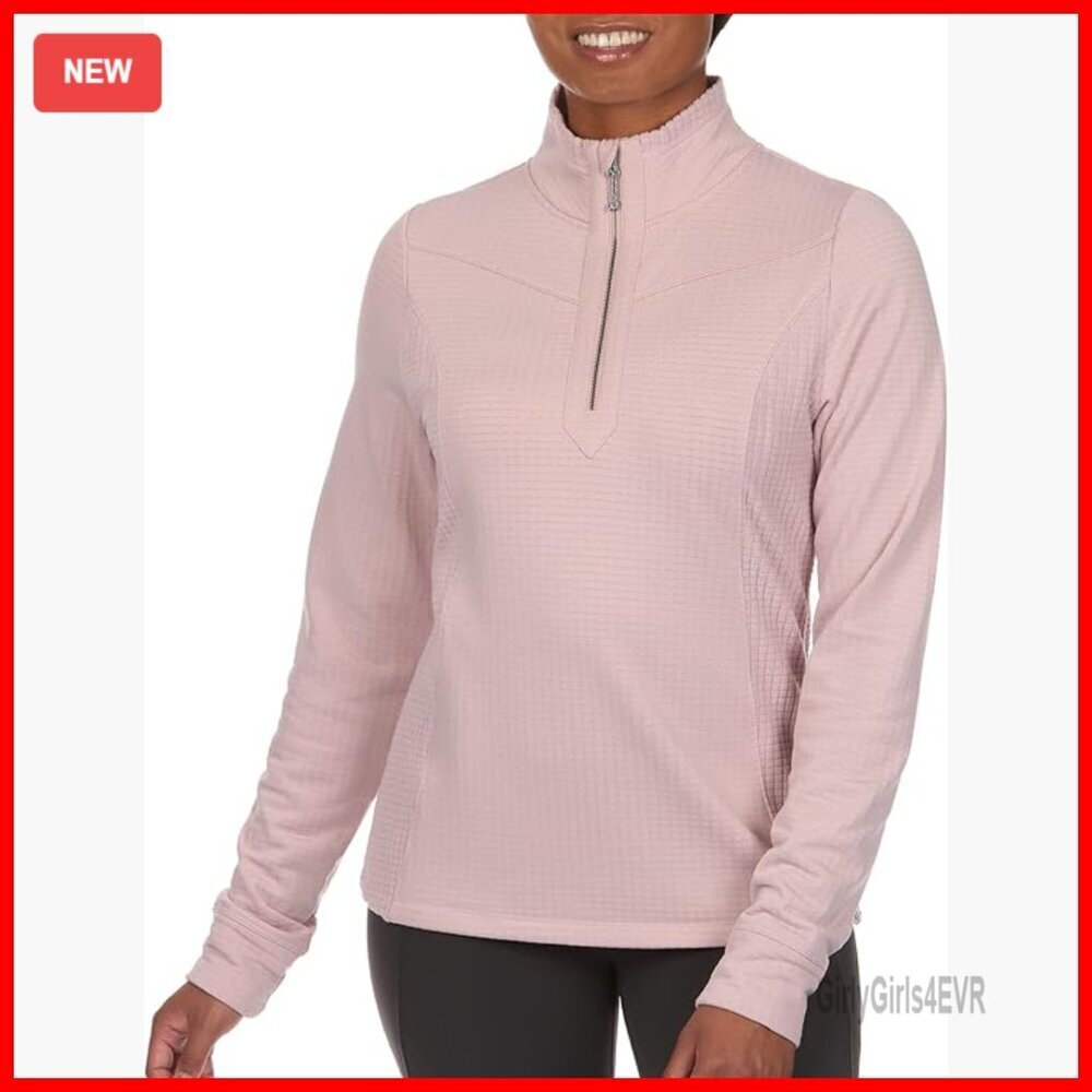 Quilted Quarter Zip Pullover Sweater Long Sleeve Winter Fall Outdoor